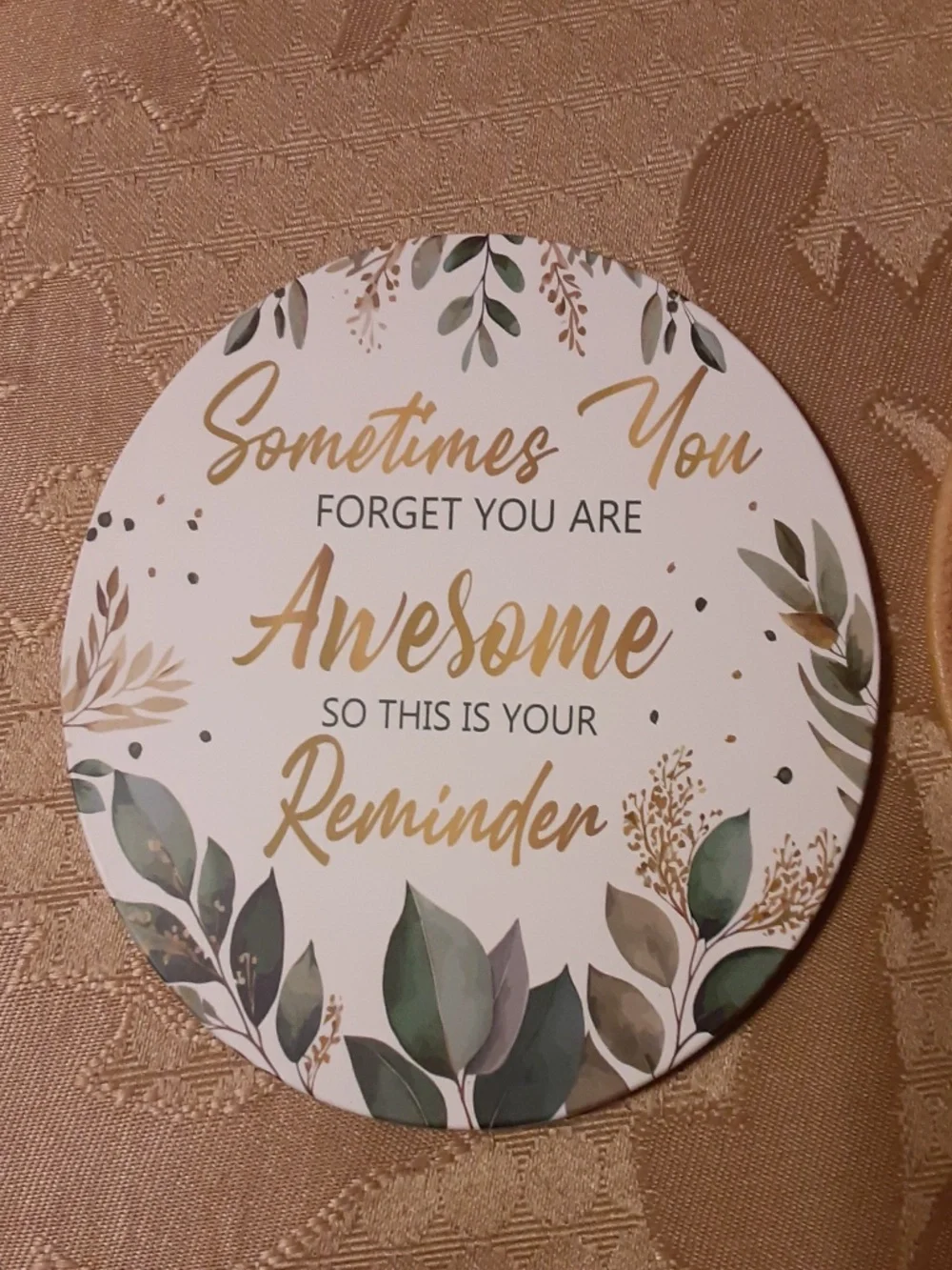 N/A inspirational coaster